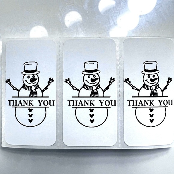 Pack of 100 Stickers | Thank you stickers for Christmas |Packaging Supplies - Picture 8 of 15